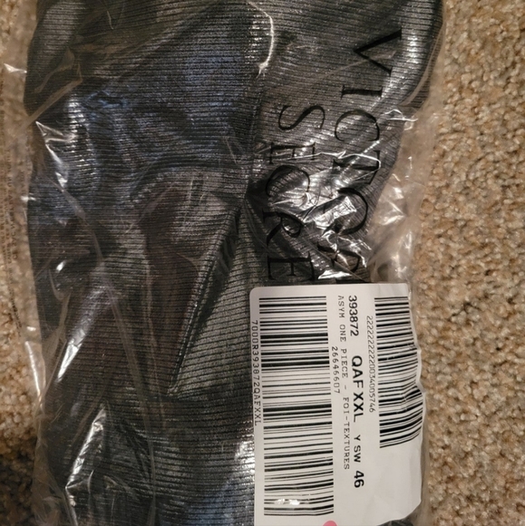 VICTORIA'S SECRET One Piece Swimsuit SILVER SHINE xxl - Picture 5 of 5